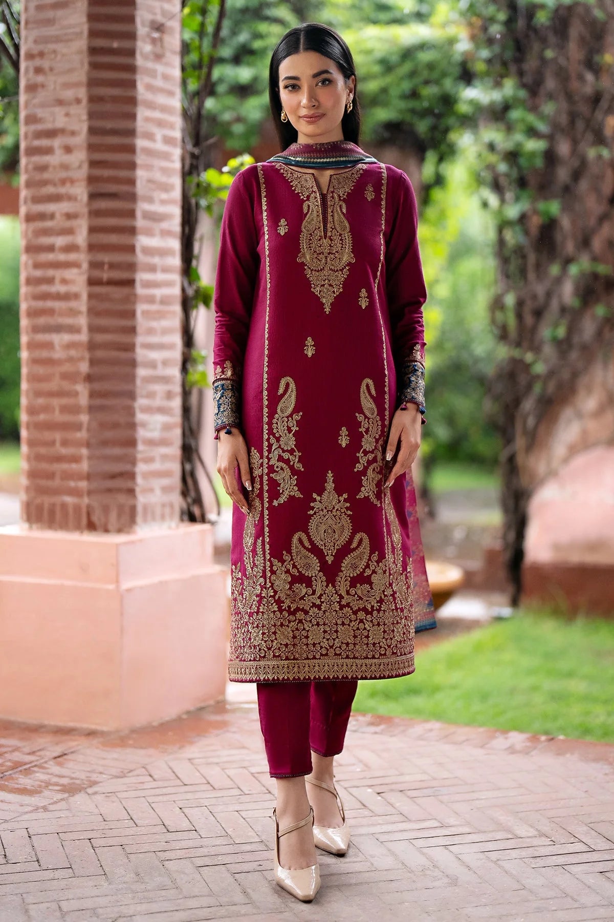 Maria.B. Heavy Embroidered Lawn 3PC Suit