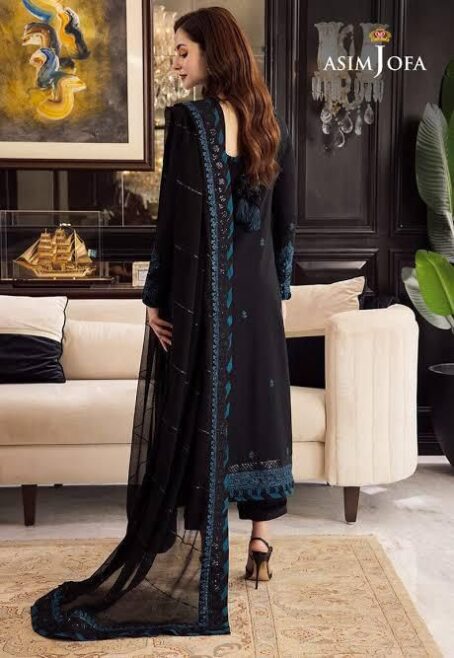 Luxury Chiffon 3PC Embroidered Suit