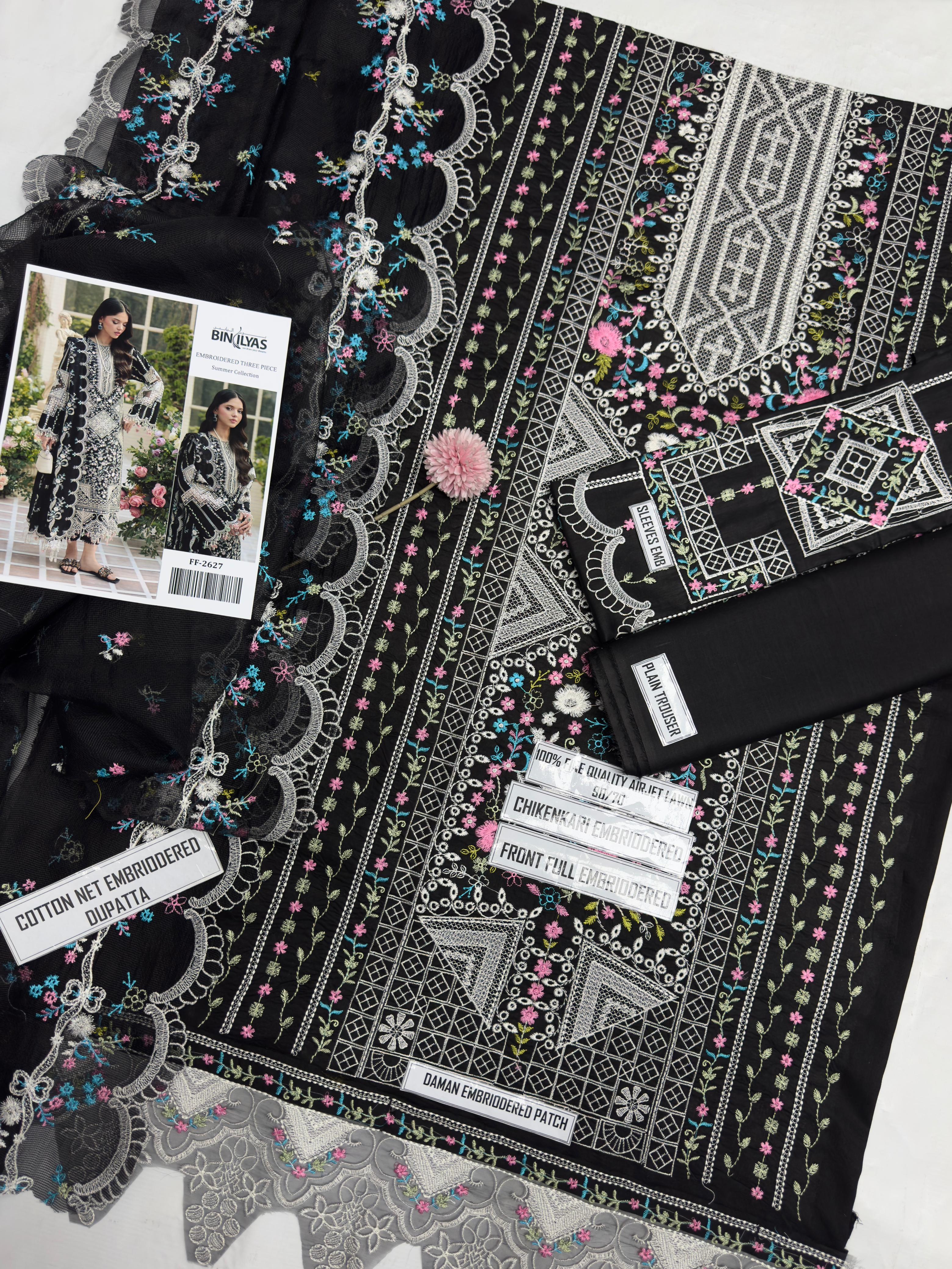 BIN ILYAS Embroidered Luxury Lawn Collection