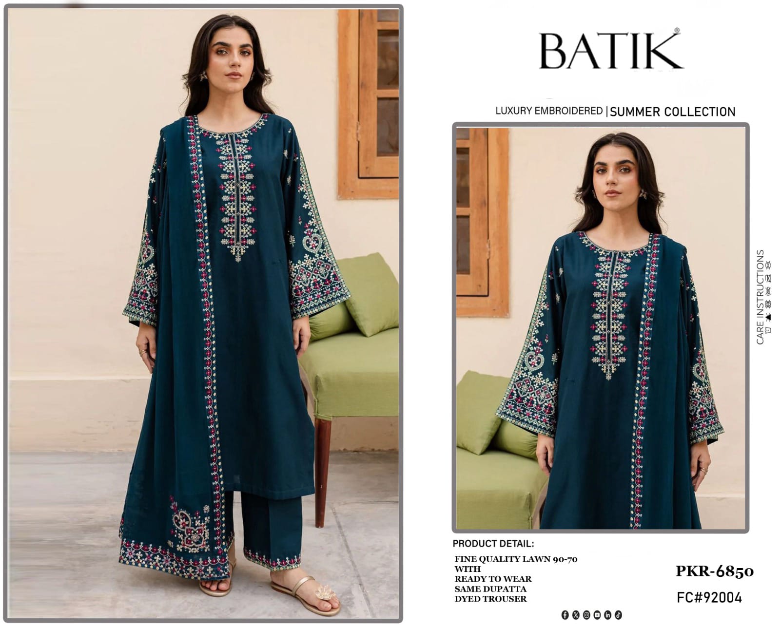Baroque|3pc suit|Summer 2026 COLLECTION