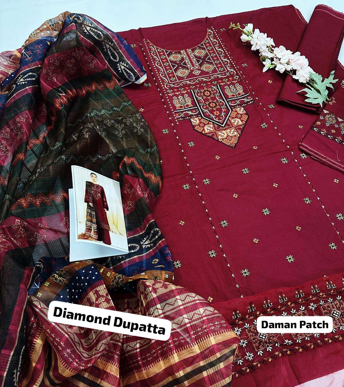 Kayseria Pure Dhanak Suit 3PC Unstitched