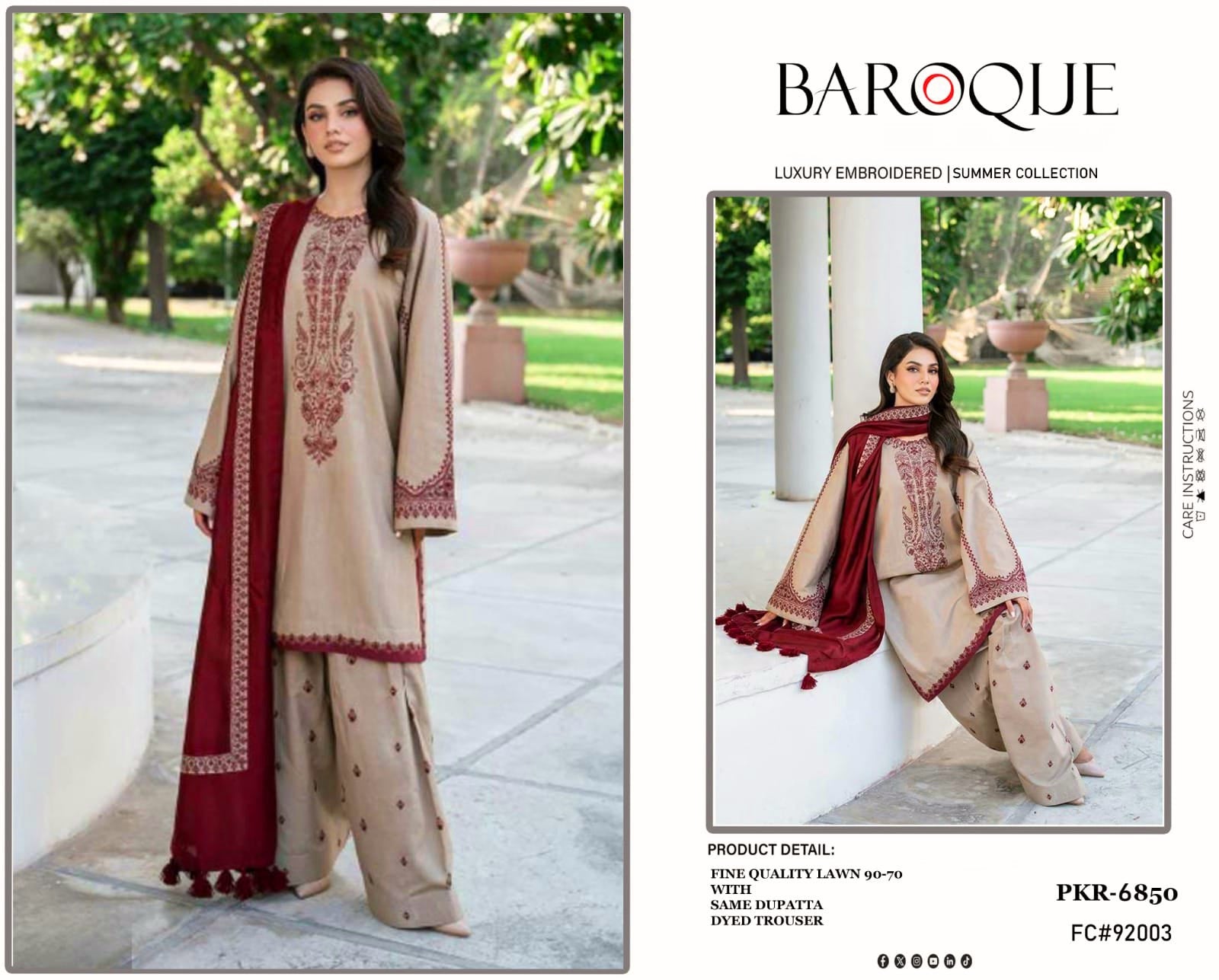Baroque |Summer 2026 COLLECTION |3pc suit